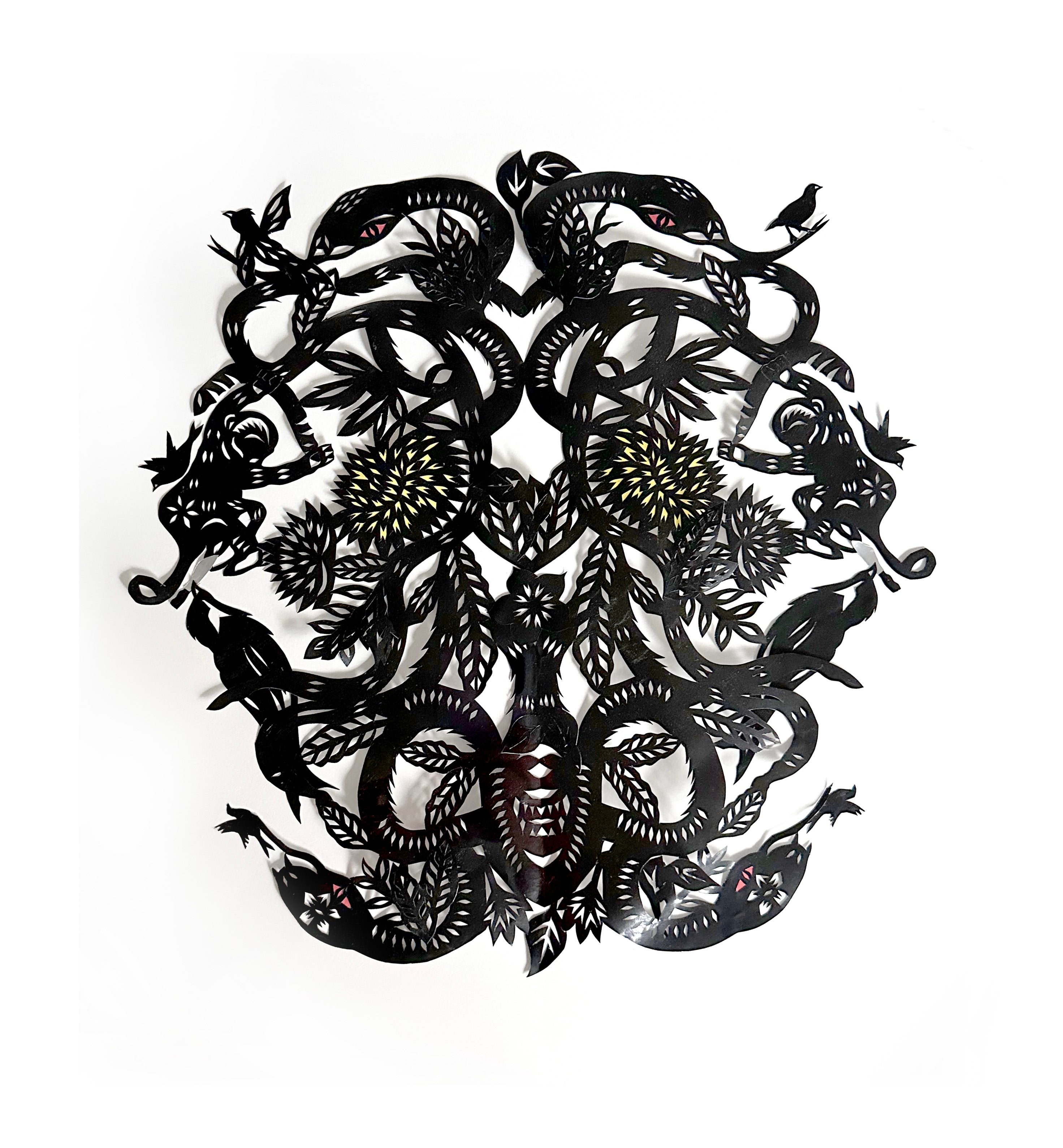 Paul Robles original cut paper work