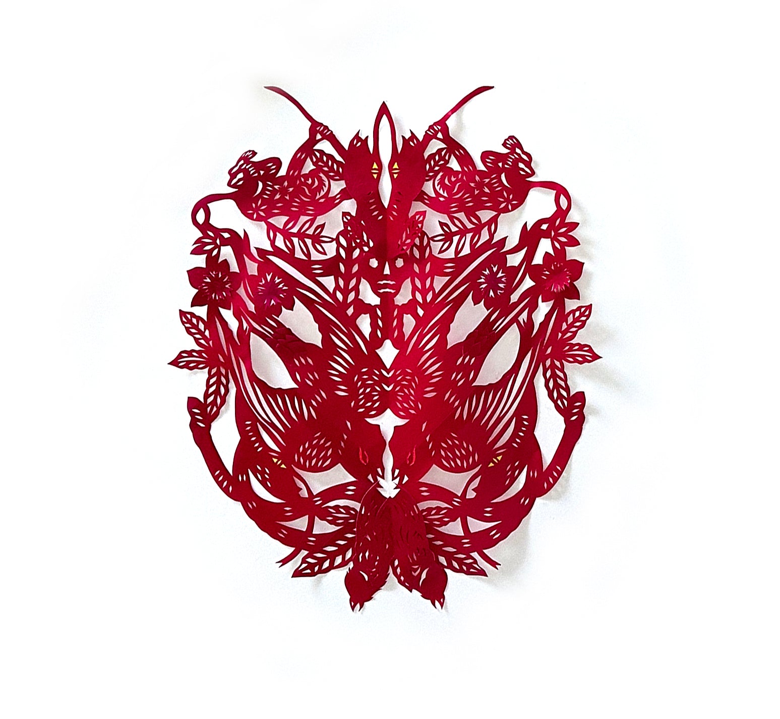 Paul Robles original cut paper work