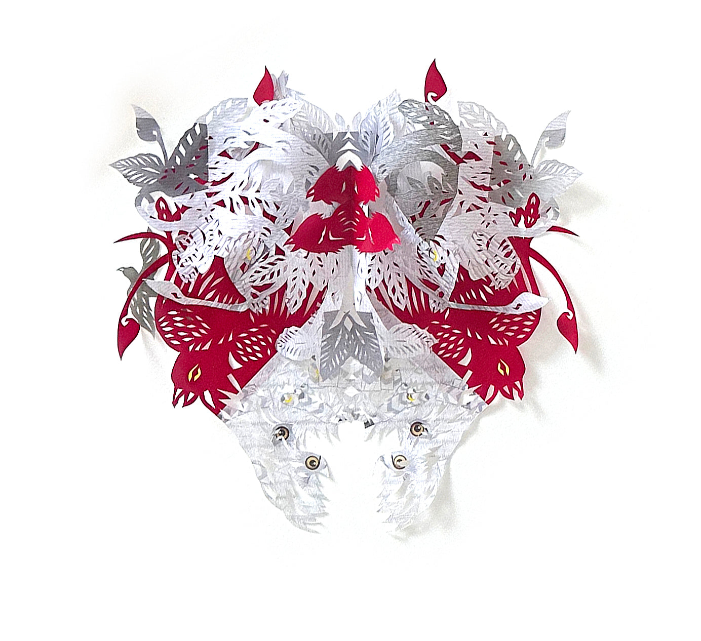 Paul Robles original cut paper work