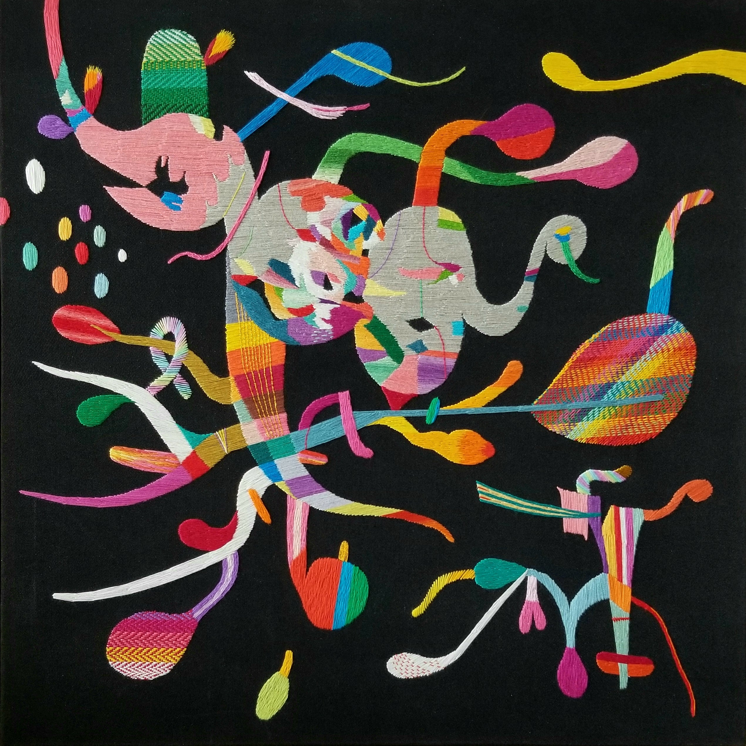 Takashi Iwasaki original embroidery