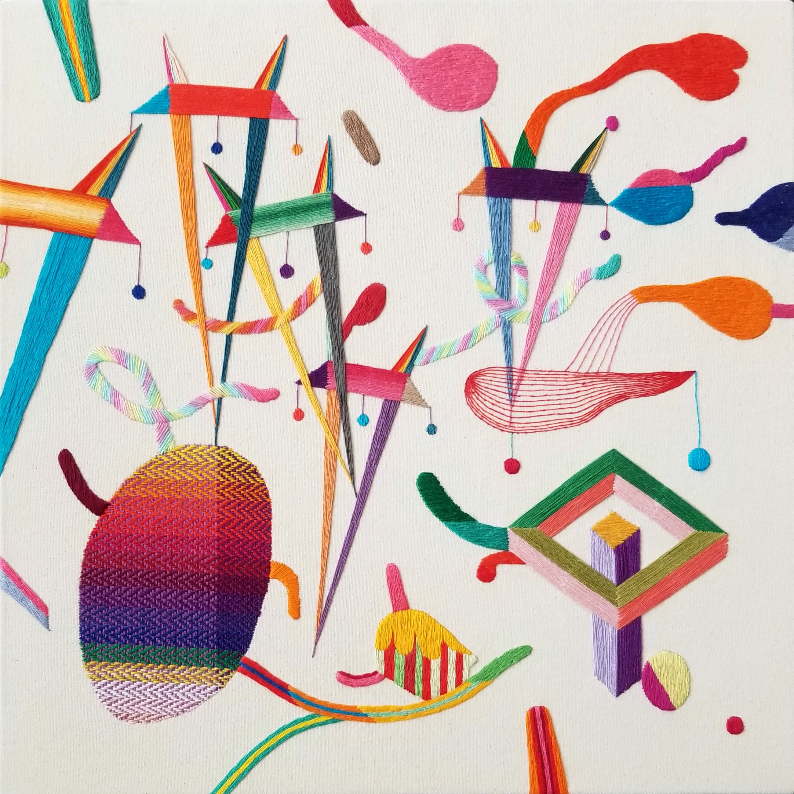 Takashi Iwasaki original embroidery