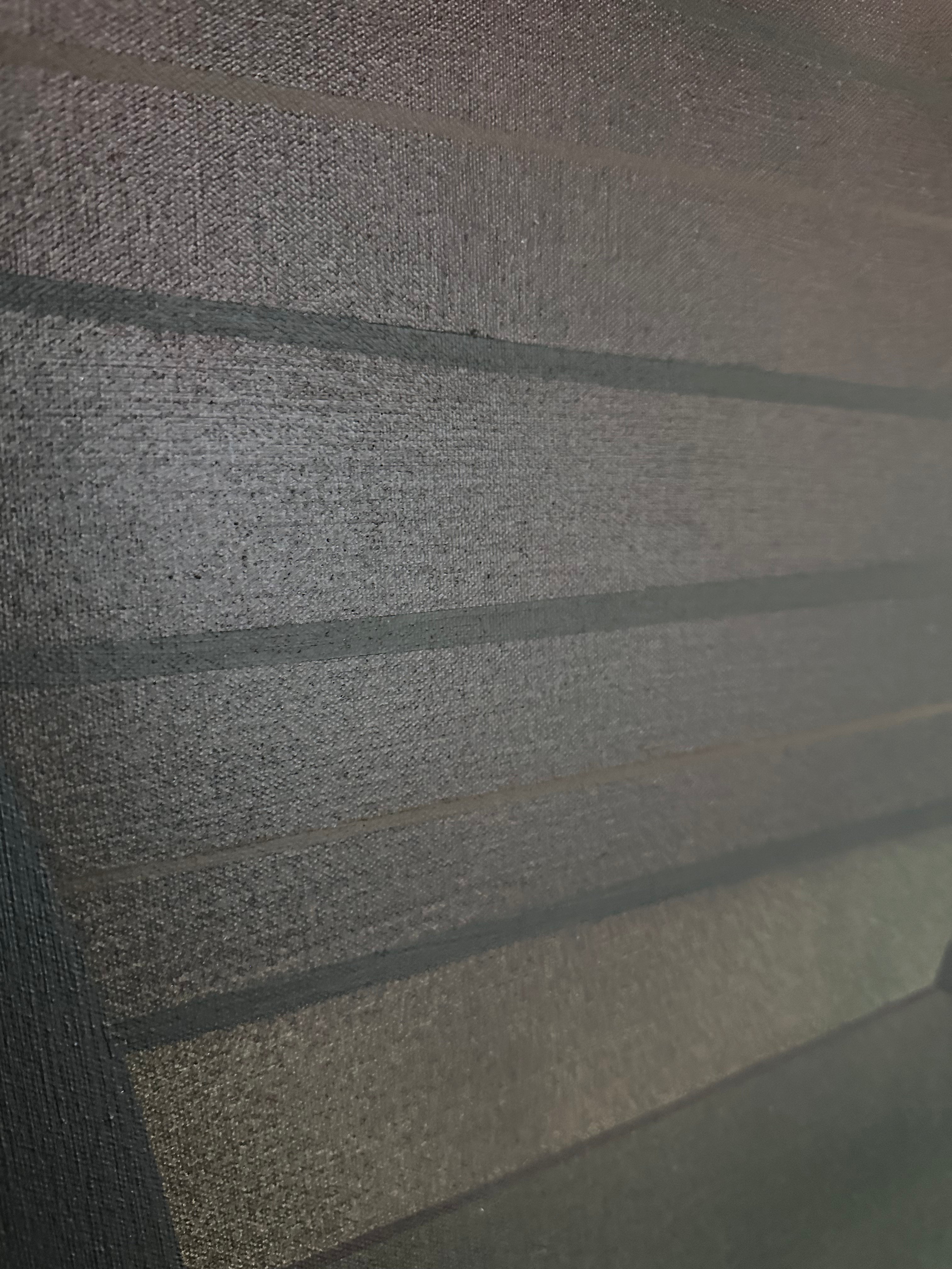 Tony Tascona painting close up